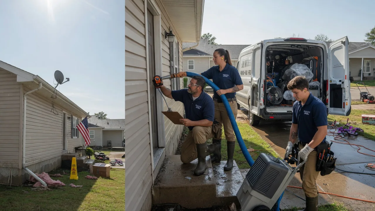 Ceiling Water Damage Restoration in Burns, TN near me